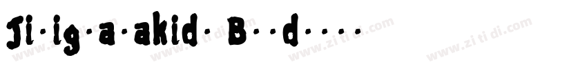 Jiligualakids Bold字体转换